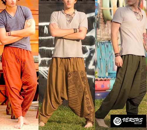 Pantaloni uomo harem alla - uomo,