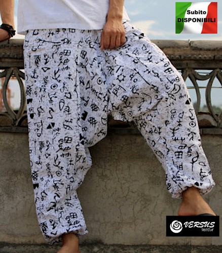 Pantaloni uomo harem - uomo, alla